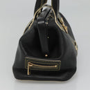 LOUIS VUITTON Suhari Angenu PM Hand Bag Leather Black M91805 LV Auth 116592-3