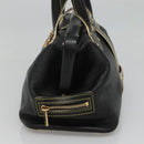 LOUIS VUITTON Suhari Angenu PM Hand Bag Leather Black M91805 LV Auth 116592-4