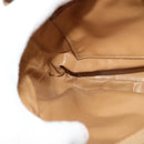 CELINE Macadam Canvas Shoulder Bag PVC Leather Brown Gold Auth 116597-21