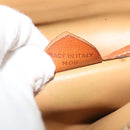 CELINE Macadam Canvas Shoulder Bag PVC Leather Brown Gold Auth 116597-12