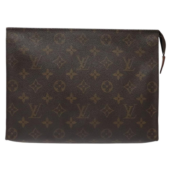 LOUIS VUITTON Monogram Poche Toilette 26 Pouch M47542 LV Auth 116600