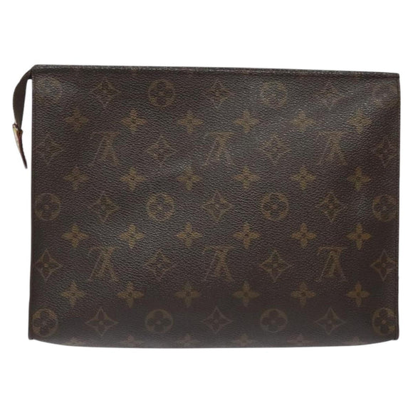 LOUIS VUITTON Monogram Poche Toilette 26 Pouch M47542 LV Auth 116600