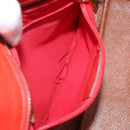 Salvatore Ferragamo Tote Bag Leather Red Gold Auth 116613-21