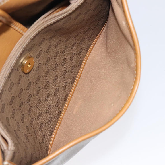 GUCCI Micro GG Supreme Web Sherry Line Bag PVC Beige Gold Auth 116615