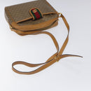 GUCCI Micro GG Supreme Web Sherry Line Bag PVC Beige Gold Auth 116615-7