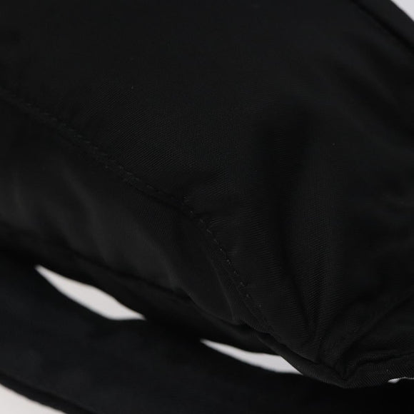 PRADA Waist bag Nylon Black Silver Auth 116632V