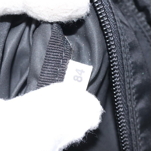 PRADA Waist bag Nylon Black Silver Auth 116632V