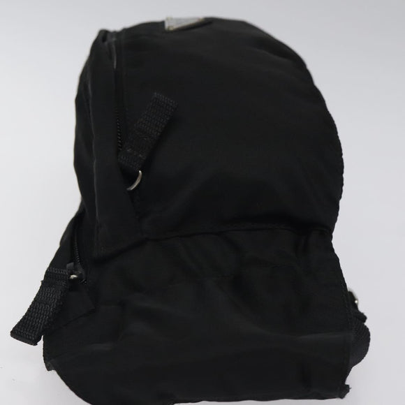 PRADA Waist bag Nylon Black Silver Auth 116632V
