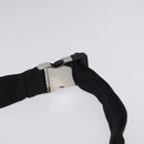 PRADA Waist bag Nylon Black Silver Auth 116632V-8