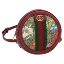 GUCCI GG Supreme Ophidia Web Sherry Line Backpack PVC Beige 598661 Auth 116635V-1