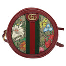 GUCCI GG Supreme Ophidia Web Sherry Line Backpack PVC Beige 598661 Auth 116635V-2
