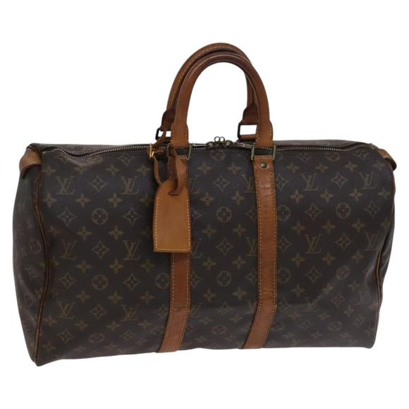 LOUIS VUITTON Monogram Keepall 45 Boston Bag M41428 LV Auth 116645