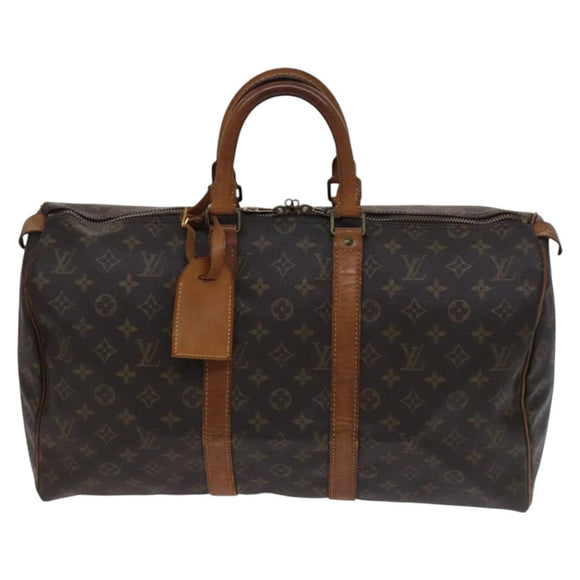 LOUIS VUITTON Monogram Keepall 45 Boston Bag M41428 LV Auth 116645