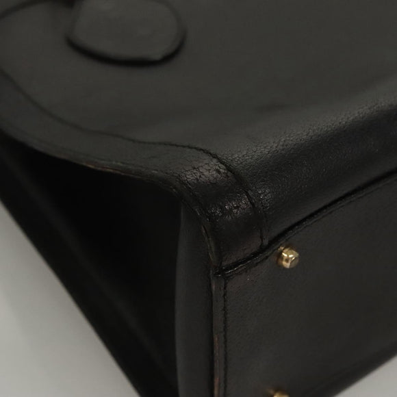 GUCCI Bamboo Hand Bag Leather Purple Gold Auth 116649