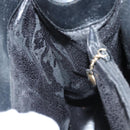 GUCCI Bamboo Hand Bag Leather Purple Gold Auth 116649-21