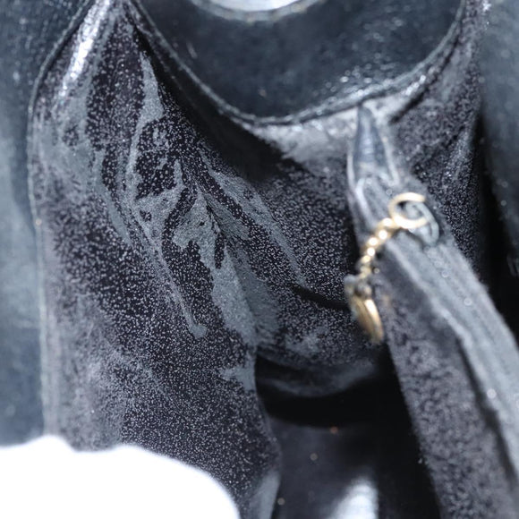 GUCCI Bamboo Hand Bag Leather Purple Gold Auth 116649