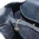 GUCCI Bamboo Hand Bag Leather Purple Gold Auth 116649-23