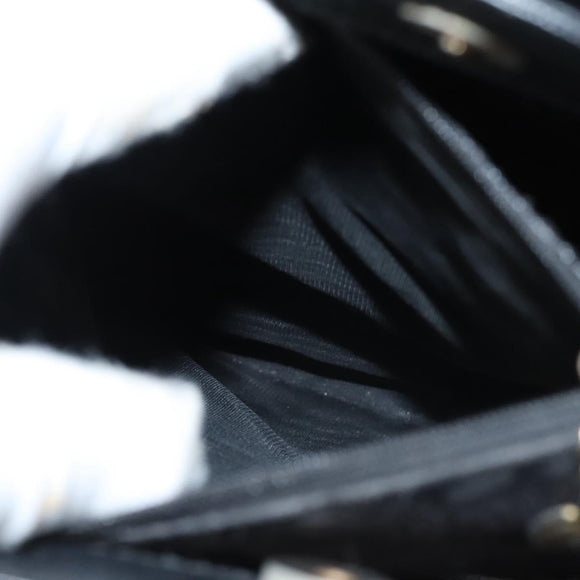 GUCCI Bamboo Hand Bag Leather Purple Gold Auth 116649