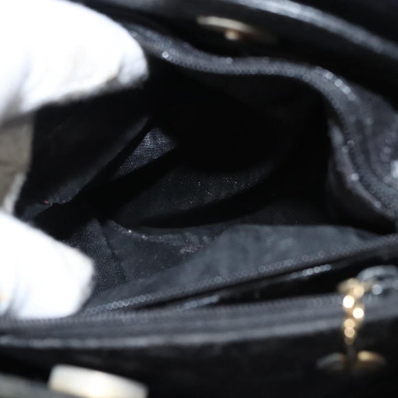 GUCCI Bamboo Hand Bag Leather Purple Gold Auth 116649