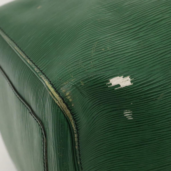 LOUIS VUITTON Epi Keepall 60 Boston Bag Green M42944 LV Auth 116657