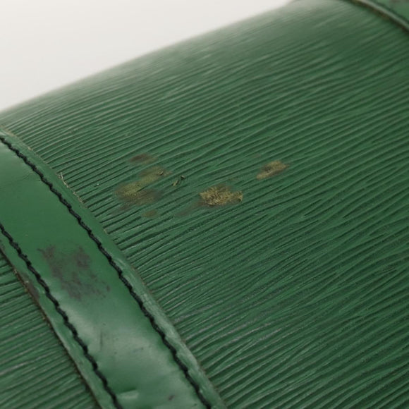 LOUIS VUITTON Epi Keepall 60 Boston Bag Green M42944 LV Auth 116657