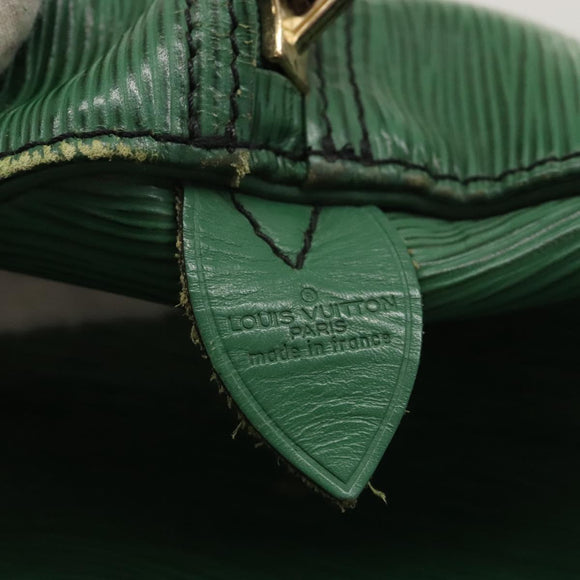LOUIS VUITTON Epi Keepall 60 Boston Bag Green M42944 LV Auth 116657