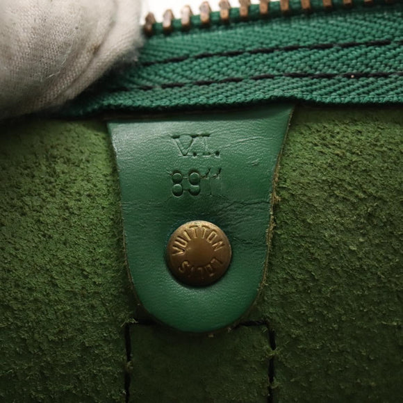 LOUIS VUITTON Epi Keepall 60 Boston Bag Green M42944 LV Auth 116657
