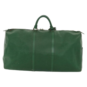 LOUIS VUITTON Epi Keepall 60 Boston Bag Green M42944 LV Auth 116657 - 0