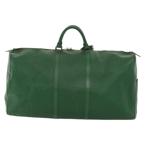 LOUIS VUITTON Epi Keepall 60 Boston Bag Green M42944 LV Auth 116657