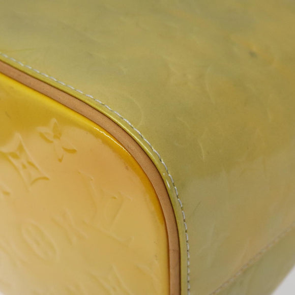 LOUIS VUITTON Monogram Vernis Houston Hand Bag Gris M91053 LV Auth 116663