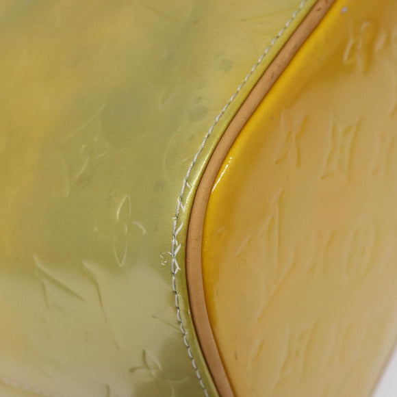 LOUIS VUITTON Monogram Vernis Houston Hand Bag Gris M91053 LV Auth 116663