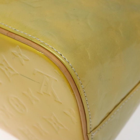 LOUIS VUITTON Monogram Vernis Houston Hand Bag Gris M91053 LV Auth 116663