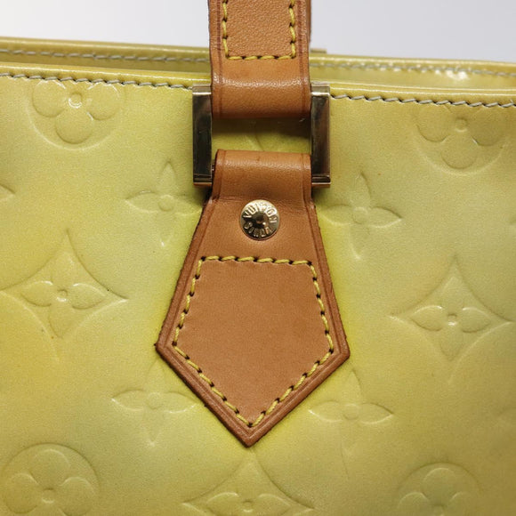 LOUIS VUITTON Monogram Vernis Houston Hand Bag Gris M91053 LV Auth 116663