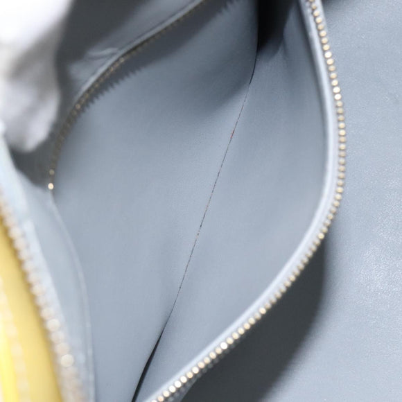 LOUIS VUITTON Monogram Vernis Houston Hand Bag Gris M91053 LV Auth 116663