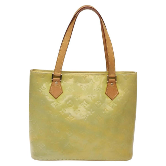 LOUIS VUITTON Monogram Vernis Houston Hand Bag Gris M91053 LV Auth 116663