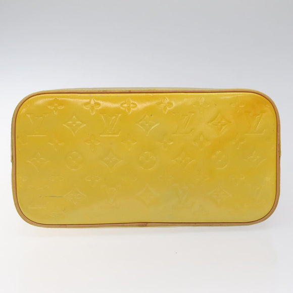 LOUIS VUITTON Monogram Vernis Houston Hand Bag Gris M91053 LV Auth 116663