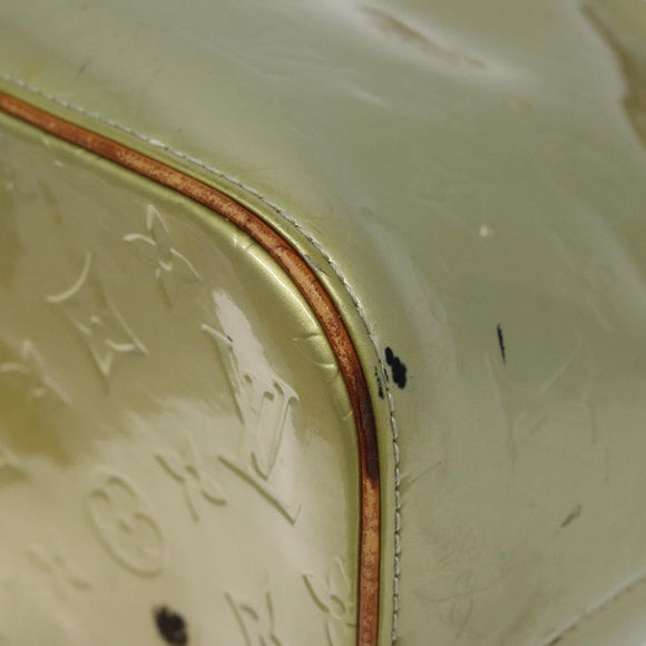 LOUIS VUITTON Monogram Vernis Houston Hand Bag Gris M91053 LV Auth 116665