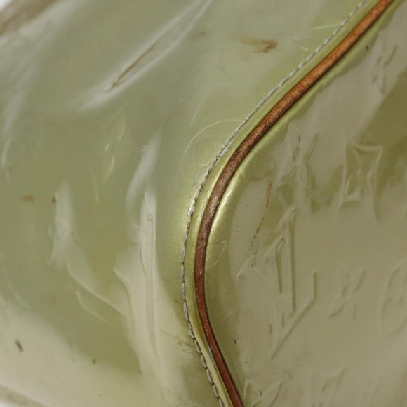 LOUIS VUITTON Monogram Vernis Houston Hand Bag Gris M91053 LV Auth 116665