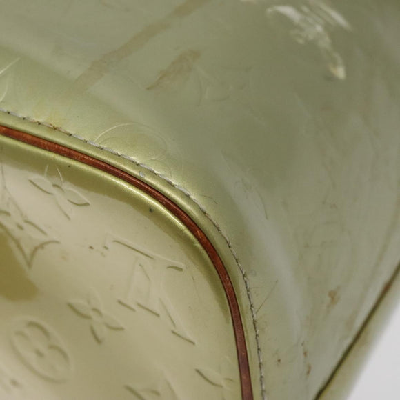 LOUIS VUITTON Monogram Vernis Houston Hand Bag Gris M91053 LV Auth 116665