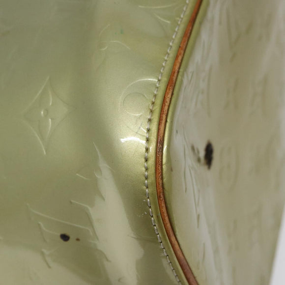 LOUIS VUITTON Monogram Vernis Houston Hand Bag Gris M91053 LV Auth 116665