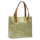 LOUIS VUITTON Monogram Vernis Houston Hand Bag Gris M91053 LV Auth 116665-1