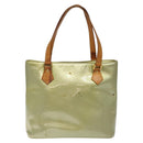 LOUIS VUITTON Monogram Vernis Houston Hand Bag Gris M91053 LV Auth 116665-13