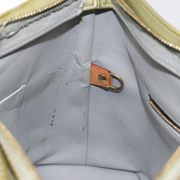 LOUIS VUITTON Monogram Vernis Houston Hand Bag Gris M91053 LV Auth 116665