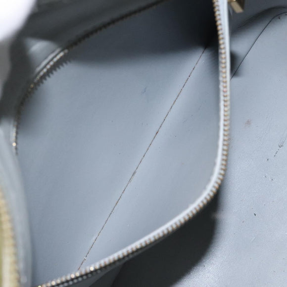 LOUIS VUITTON Monogram Vernis Houston Hand Bag Gris M91053 LV Auth 116665