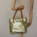 LOUIS VUITTON Monogram Vernis Houston Hand Bag Gris M91053 LV Auth 116665-25