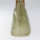 LOUIS VUITTON Monogram Vernis Houston Hand Bag Gris M91053 LV Auth 116665-4