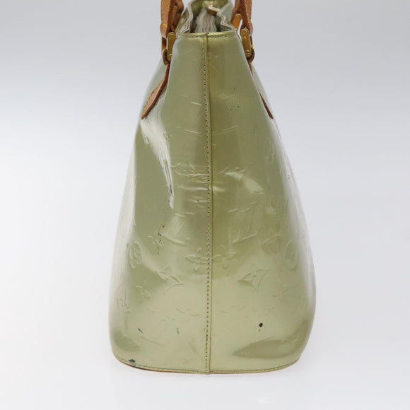 LOUIS VUITTON Monogram Vernis Houston Hand Bag Gris M91053 LV Auth 116665