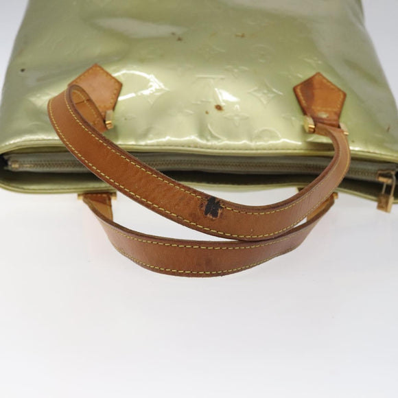 LOUIS VUITTON Monogram Vernis Houston Hand Bag Gris M91053 LV Auth 116665