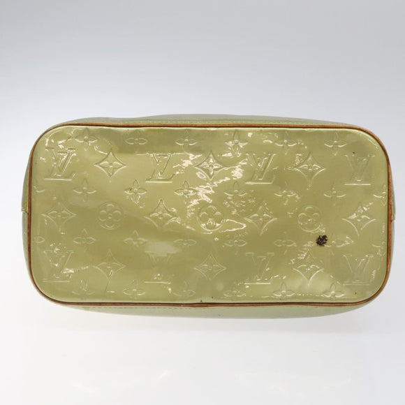 LOUIS VUITTON Monogram Vernis Houston Hand Bag Gris M91053 LV Auth 116665