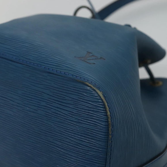 LOUIS VUITTON Epi Petit Noe Shoulder Bag Blue M44105 LV Auth 116679